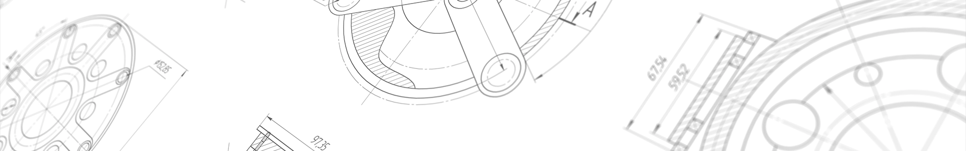 Technical mechanical drawings featuring detailed line diagrams and measurements.